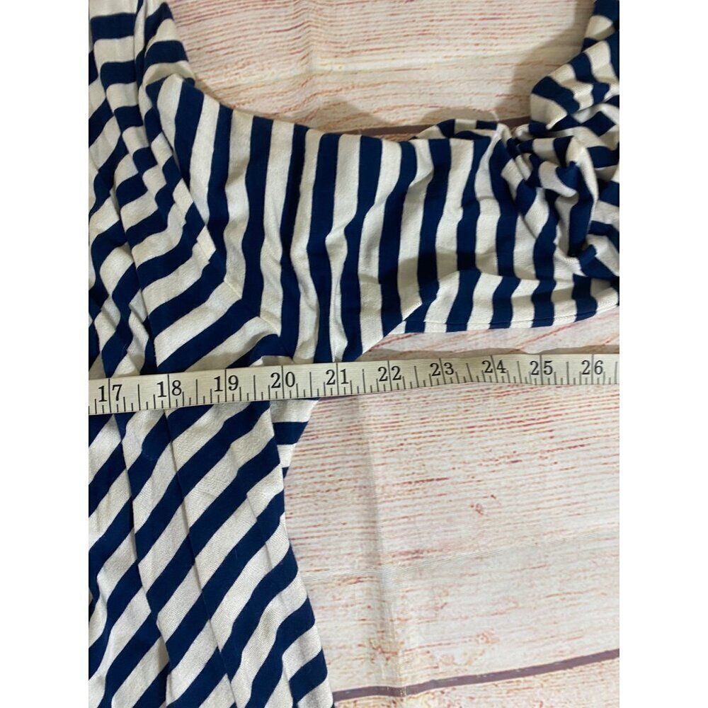 Soft Surroundings Women's Flortal Embroidered Stripped Open Front Duster - Mediu - Picture 10 of 12